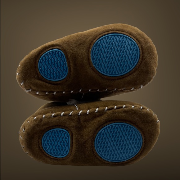 Furry Boots with Button Detail—12-18 months Brown - Picture 3 of 12